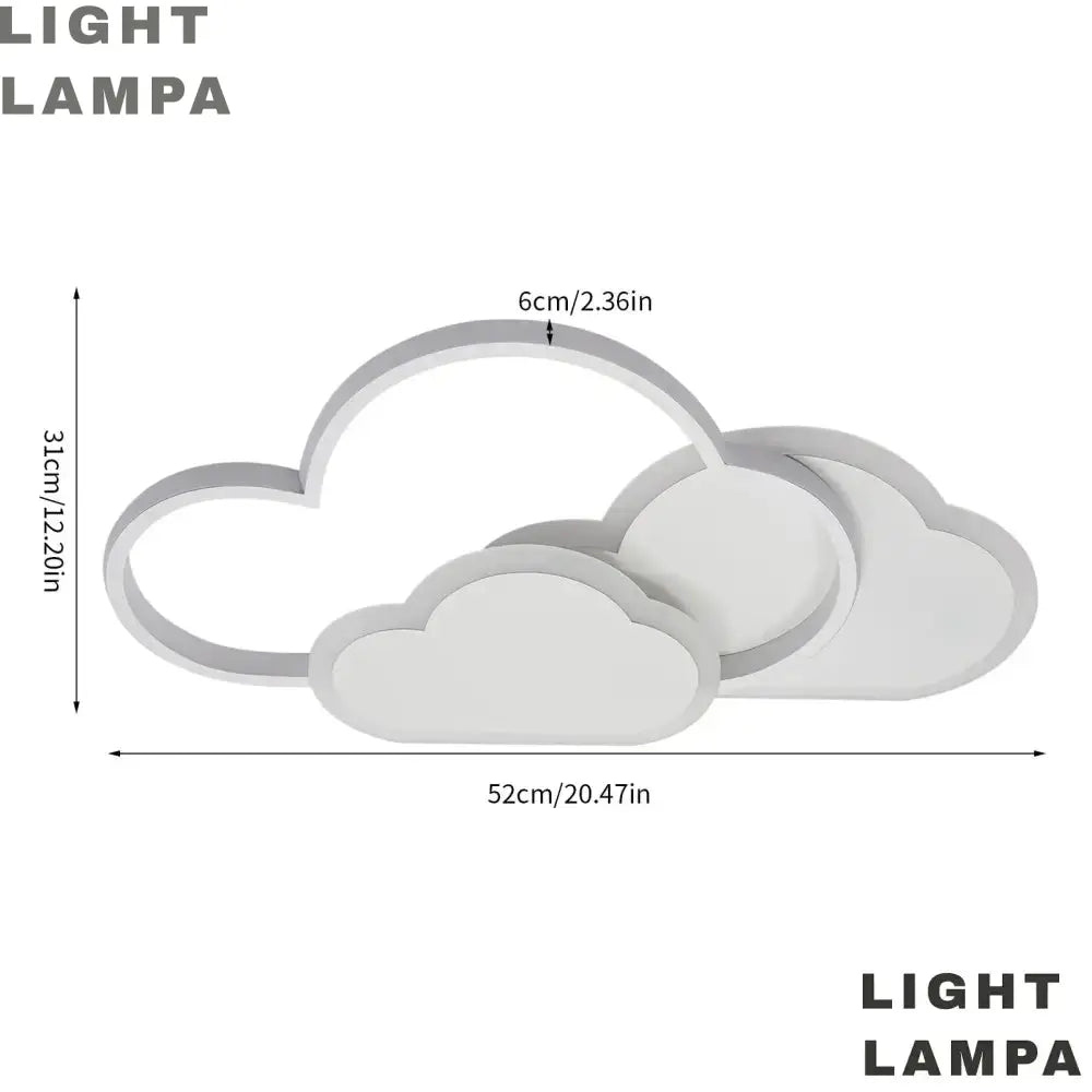 Cloud-Shaped Light Lampa